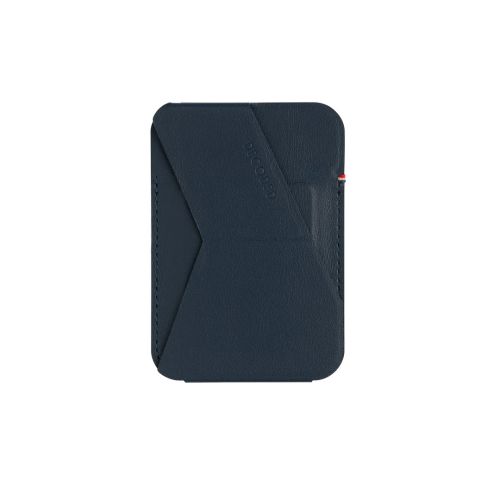DECODED MagSafe Card/Stand Leather Sleeve Navy