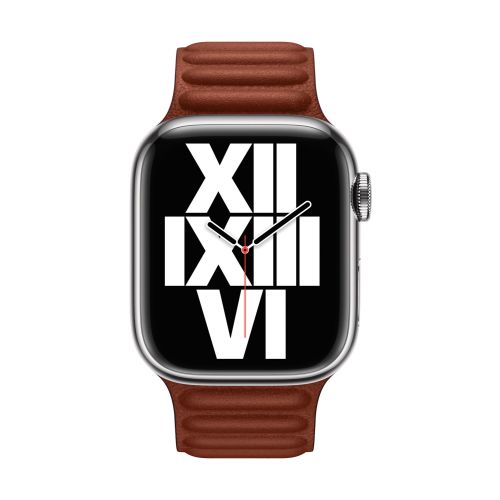 Apple Watch 41mm Umber Leather Link - Large