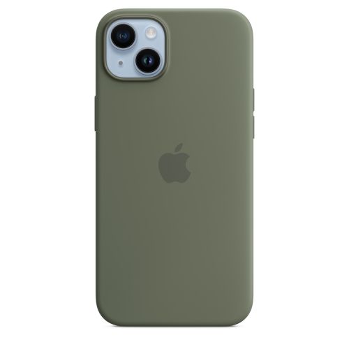 Apple iPhone 14 Plus Silicone Case w/MagSafe Olive
