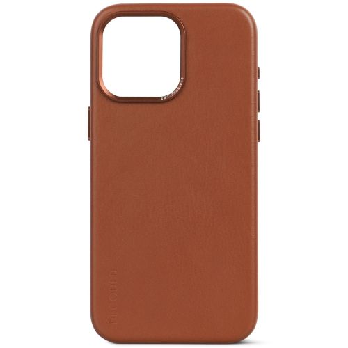 DECODED Leather Backcover w/MagSafe for iPhone 15 Pro Max - Tan