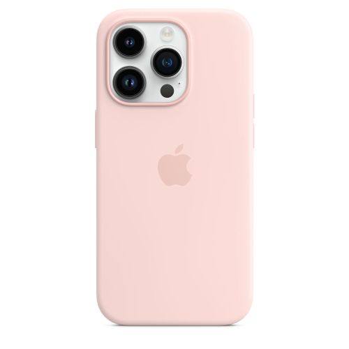 Apple iPhone 14 Pro Silicone Case w/MagSafe Chalk Pink