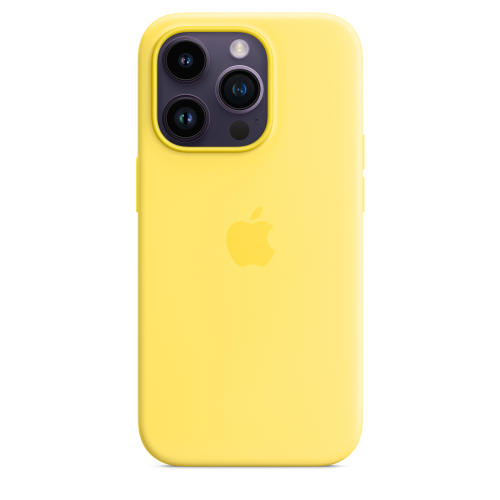 Apple iPhone 14 Pro Silicone Case w/MagSafe Canary Yellow