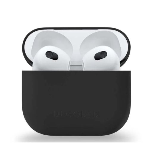 DECODED Silicon Aircase Lite for AirPods (3Gen) Charcoal