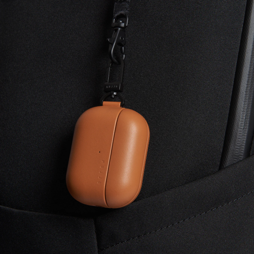 Mujjo Echelon Leather Case for AirPods Pro (2Gen) Tan