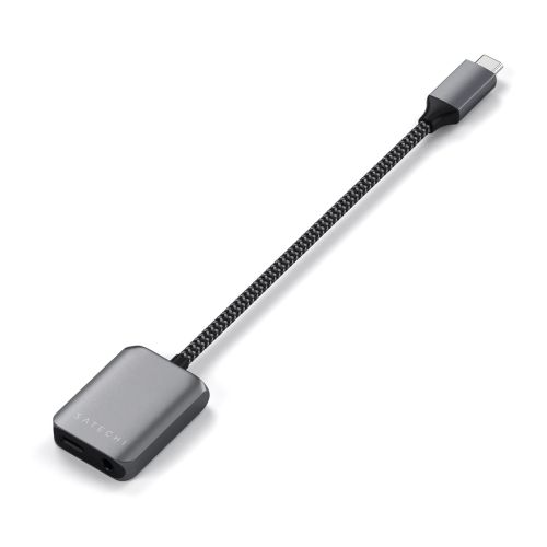 Satechi 3.5mm Audio + USB-C Charge PD v2 Space Grey