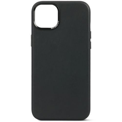 DECODED Leather Backcover w/MagSafe for iPhone 15 Plus - Black