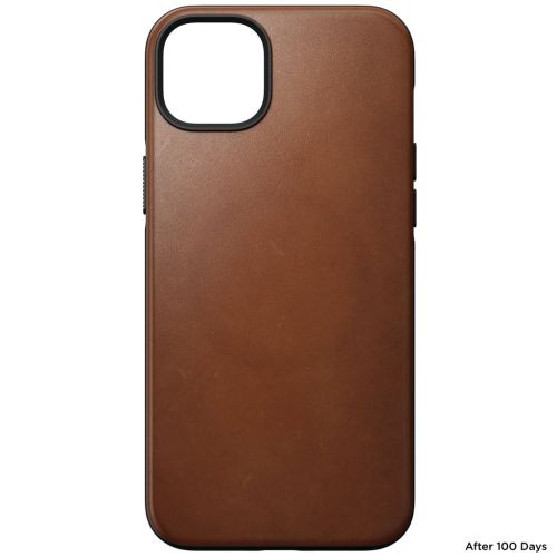 Nomad Modern Leather Case w/MagSafe iPhone 15 - English Tan