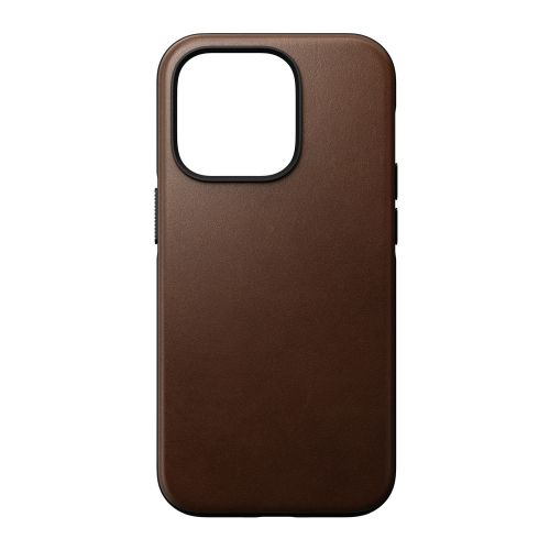 Nomad Modern Leather Case w/MagSafe iPhone 14 Pro - Rustic Brown