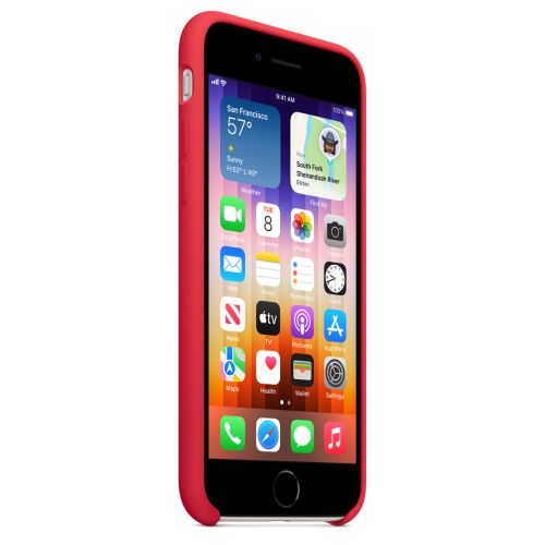 Apple iPhone SE Silicone Case (PRODUCT )RED