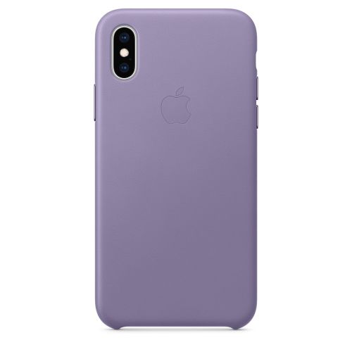 Apple iPhone XS Leather Case Lilac