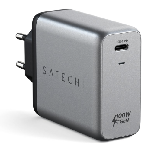 Satechi USB-C 100W PD GaN Charger Space Grey