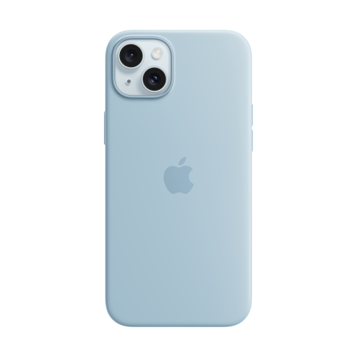 Apple iPhone 15 Plus Silicone Case w/MagSafe - Light Blue