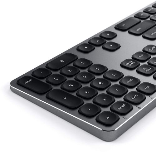 Satechi Aluminum Wired USB-A Keyboard + Numpad SF/SWE - Space Grey