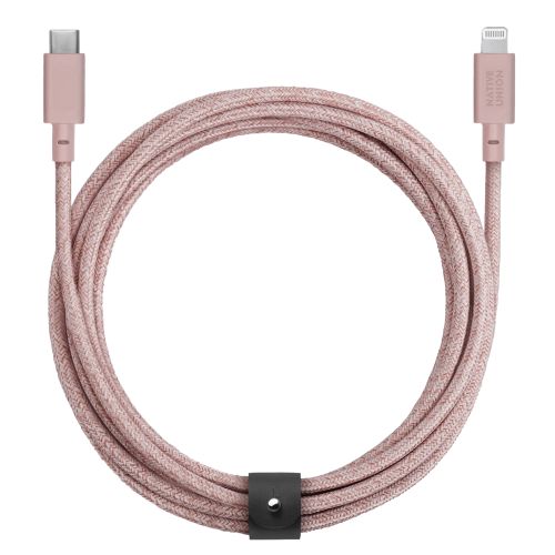 Native Union Belt USB-C Lightning Cable 3.0m Rose