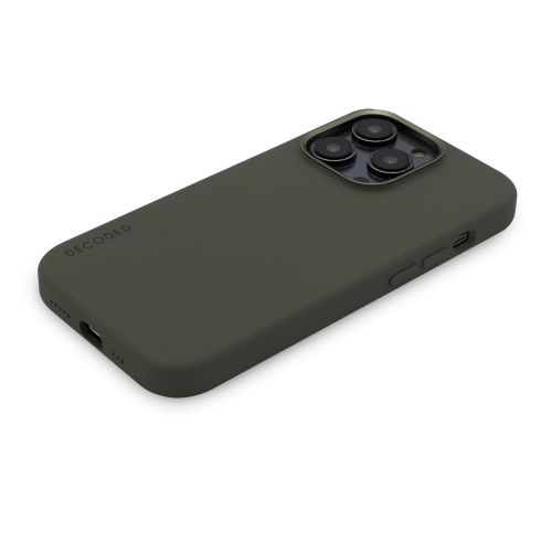 DECODED Silicone Backcover w/MagSafe for iPhone 14 Pro Max - Olive