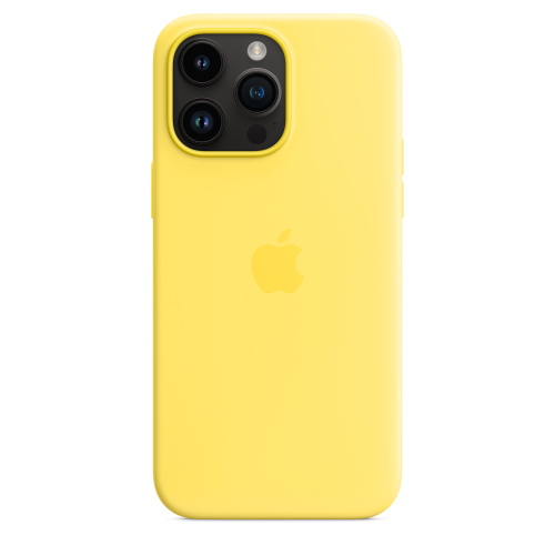 Apple iPhone 14 Pro Max Silicone Case w/MagSafe Canary Yellow