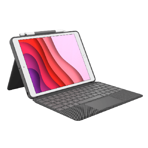 Logitech Combo Touch Trackpad Keyboard case iPad Pro/Air 10.5" SF/SWE Black