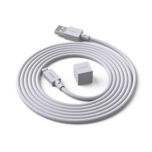 Avolt Cable1 USB-A Lightning Cable 1.8m Gotland Grey