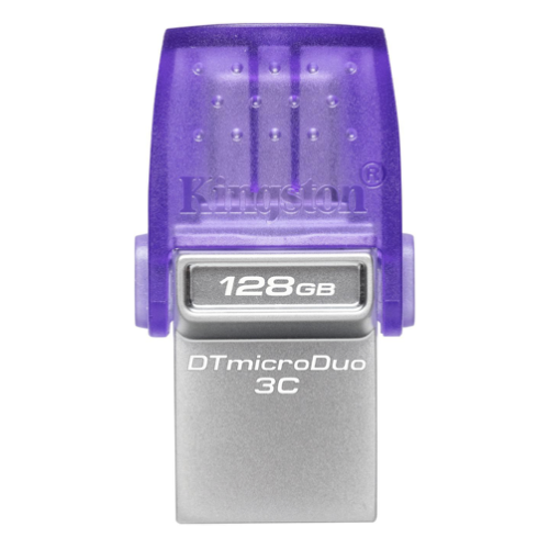 Kingston DataTraveller microDuo 3C 128GB USB-C/USB3.0 Purple Flash muisti