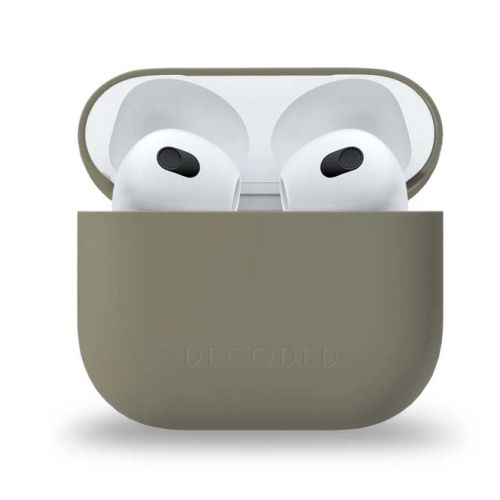DECODED Silicon Aircase Lite for AirPods (3Gen) Olive