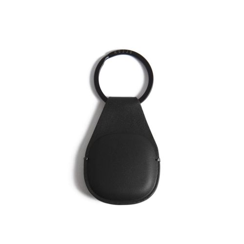Mujjo Canopy AirTag Keychain - Leather Black