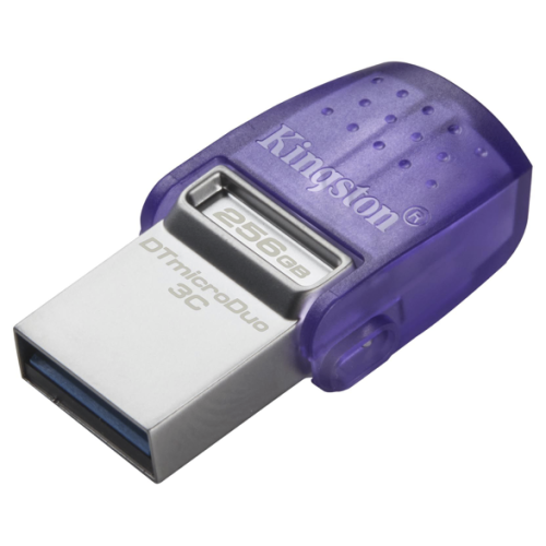 Kingston DataTraveller microDuo 3C 256GB USB-C/USB3.0 Purple Flash muisti