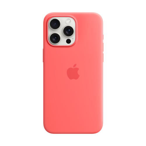 Apple iPhone 15 Pro Max Silicone Case w/MagSafe - Guava