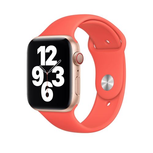 Apple Watch 44mm Sport Band Pink Citrus