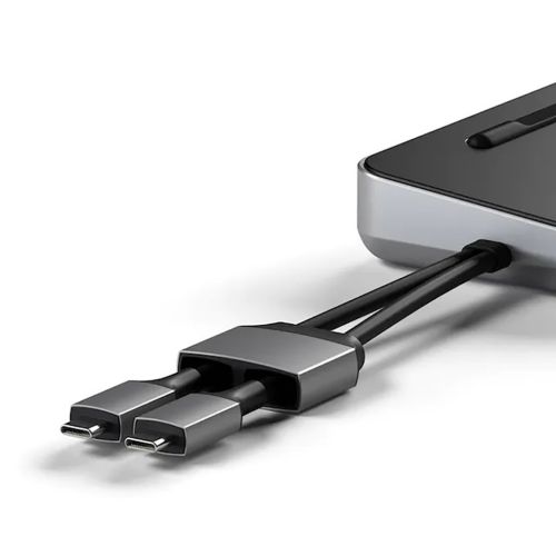 Satechi USB-C Dual Dock Stand & M.2 NMVe / M.2 SSD Enclosure Space Grey