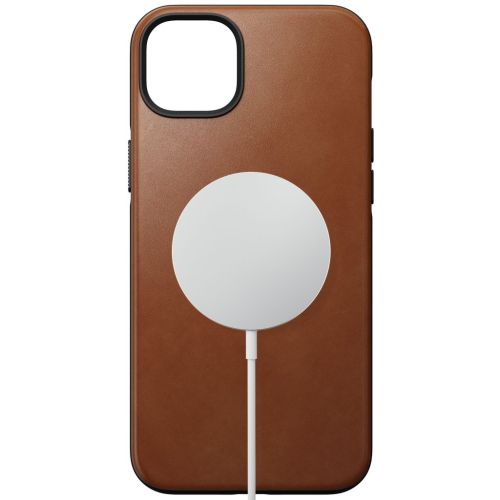 Nomad Modern Leather Case w/MagSafe iPhone 15 - English Tan