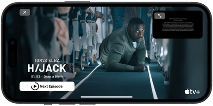 iPhone 15:ssä toistetaan Apple TV+:n Hijack-sarjaa