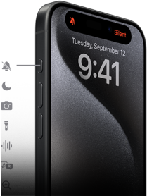 iPhone 15 Prossa näkyy yhdeksän eri vaihtoehtoa toimintopainikkeen asettamiseen
