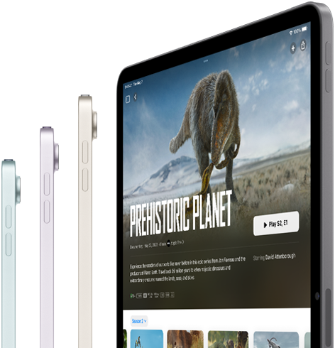 iPad Air, jolla striimataan sisältöä salamannopealla langattomalla yhteydellä